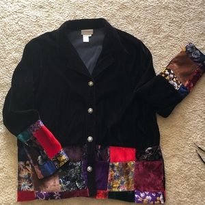 🔥3 for $15🔥Velvet patchwork Jacket